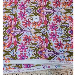 Tula Pink Moon Garden Dragon your Feet Fabric Free Spirit PWTP199 Pink 2 Yards